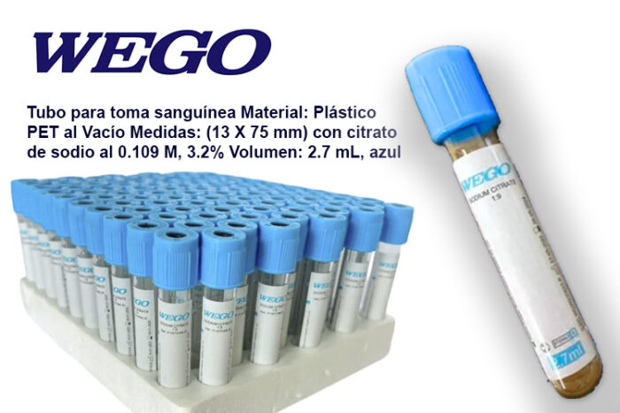 Tubos Para Toma y Recolección de Sangre WEGO - Imagen 4