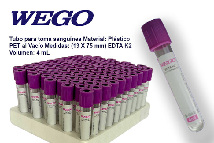 Tubos Para Toma y Recolección de Sangre WEGO - Imagen 3